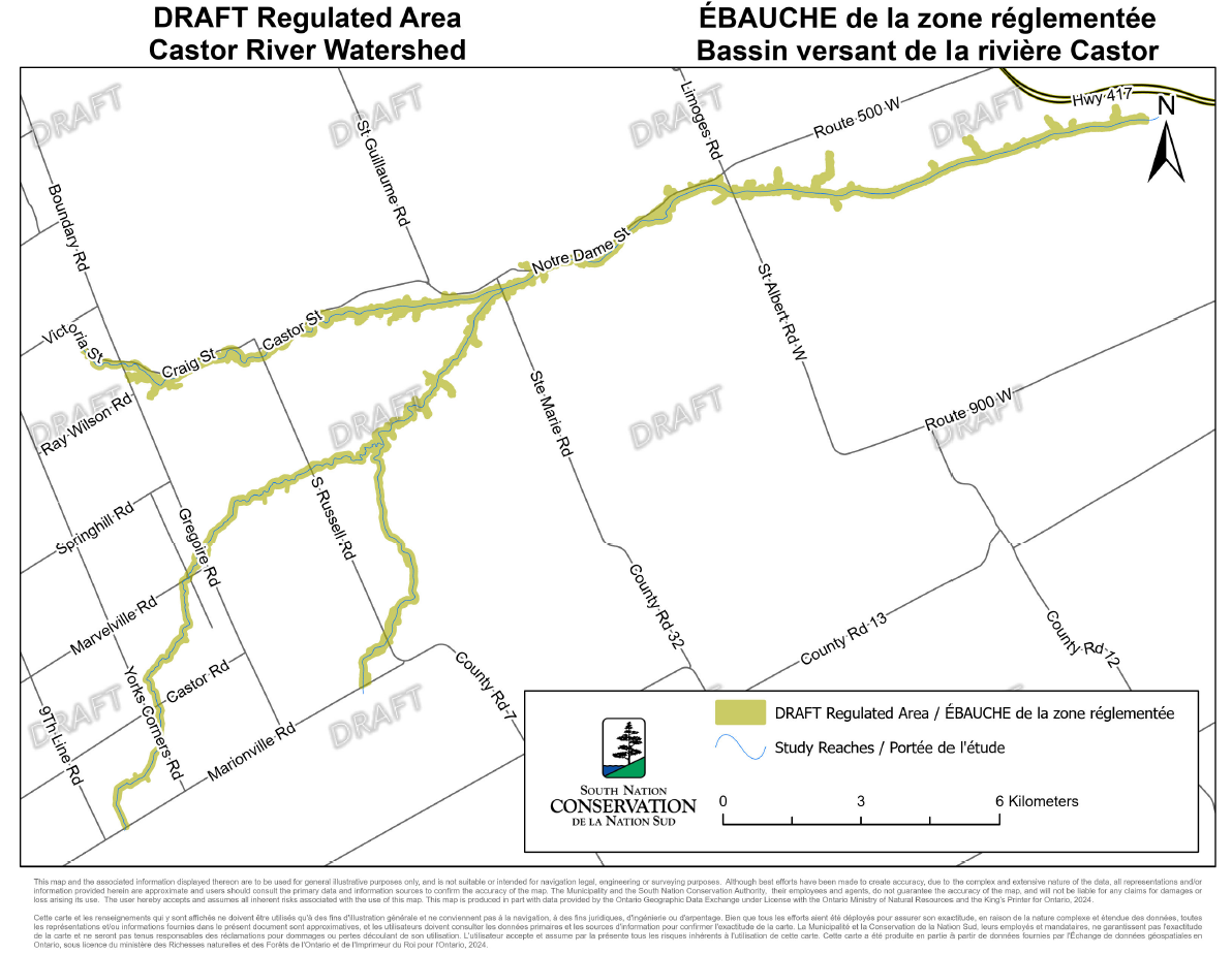 Draft Castor River Watershed Regulation Line
