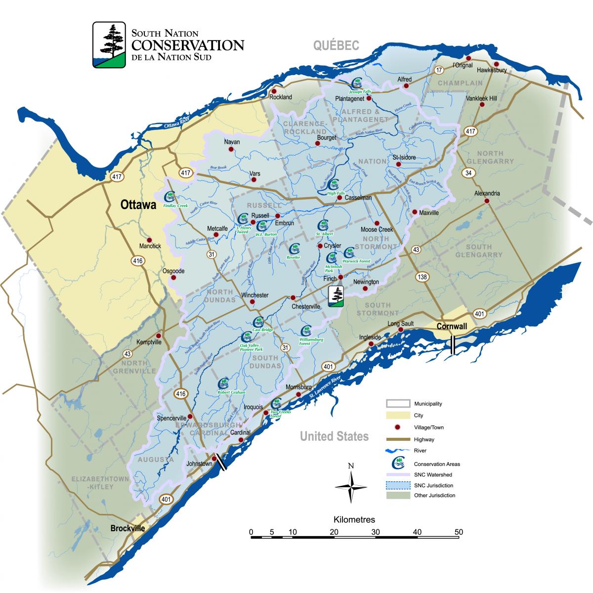 Maps South Nation Conservation Authority