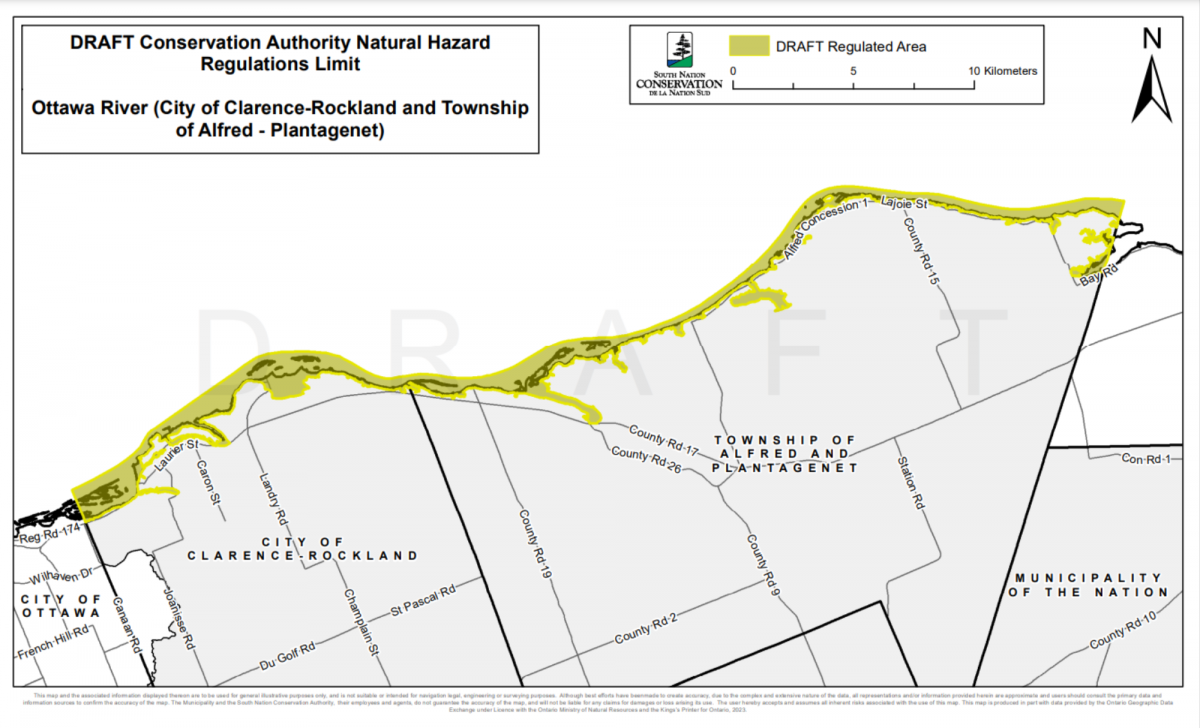 Draft Conservation Authority Natural Hazard Regulation Limit - Ottawa River