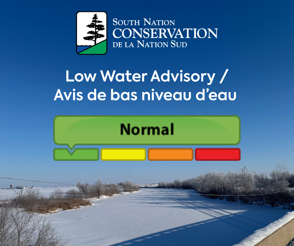 graphic showing the SNC Low Water Advisory - Normal Conditions